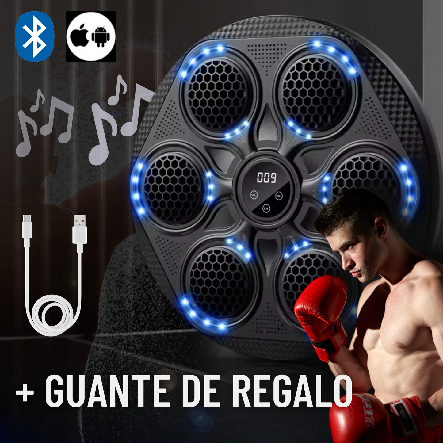 SoundPunch™ + Guante Regalo – Elimina tensiones y entrena con ritmo.