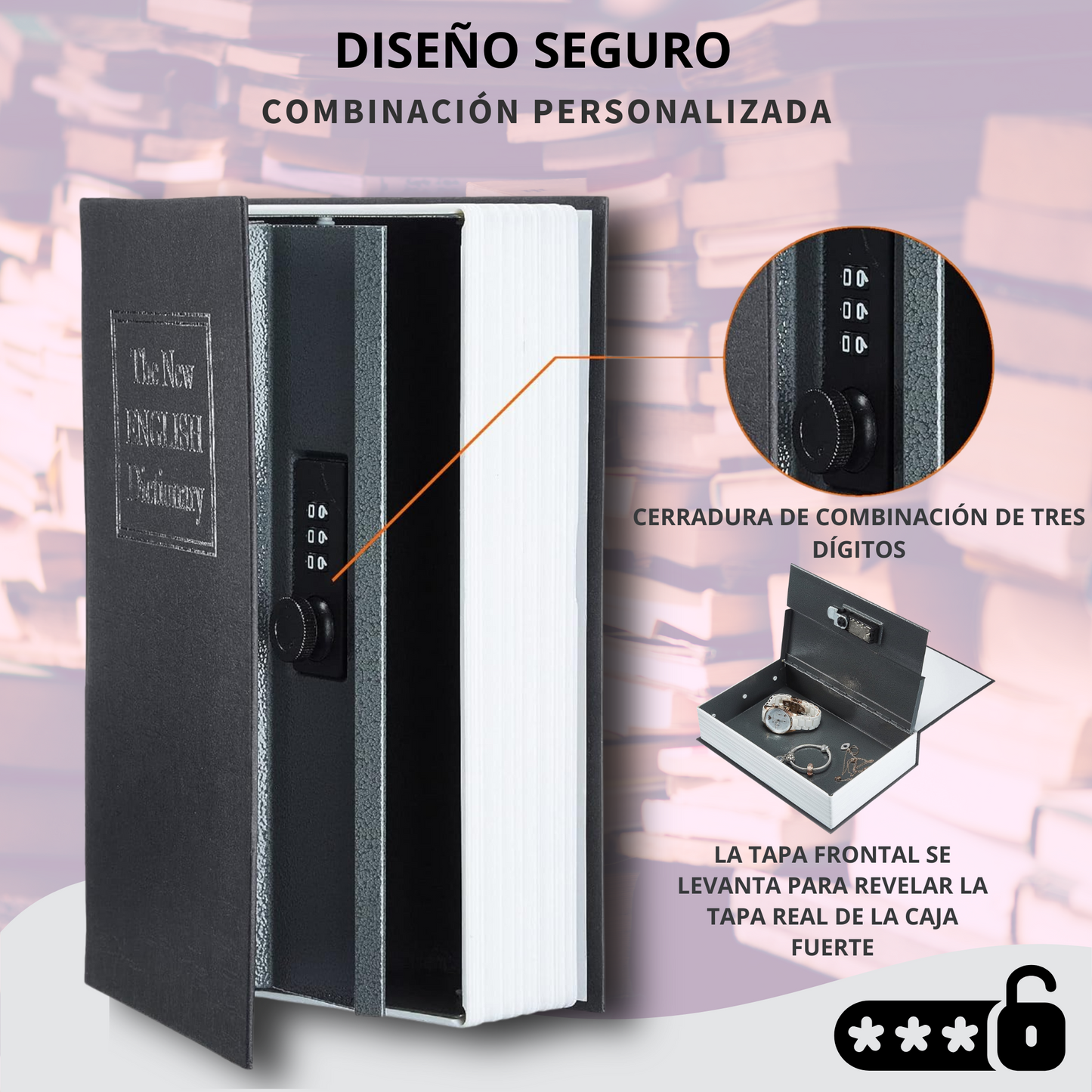 Safebook™- Libro Caja Fuerte Antirrobo