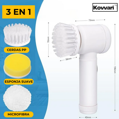 CEPILLO DE LIMPIEZA ELÉCTRICO 3 EN 1