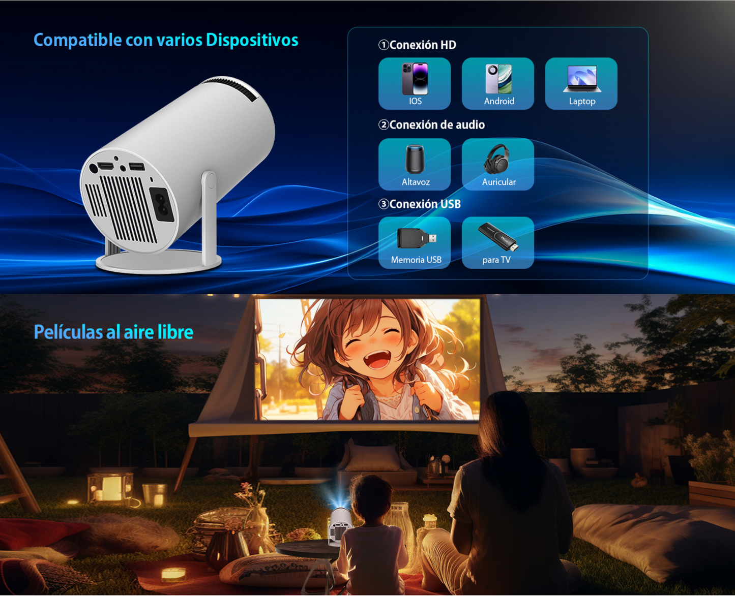 CineGo™ Proyector portátil ultra HD 4K