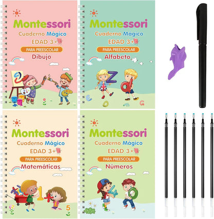 Cuaderno mágico de escritura para Niños - Pack 4