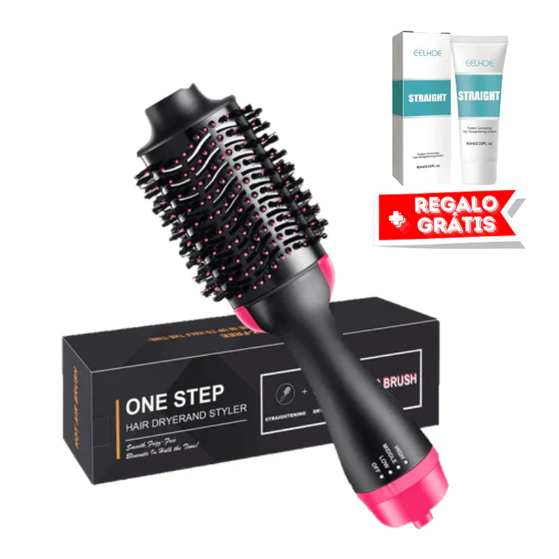 ONE STEP™ Cepillo Secador 3 en 1 + Crema Alisadora Gratis