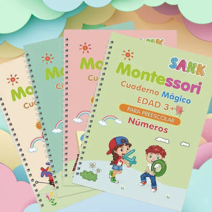 Cuaderno mágico de escritura para Niños - Pack 4